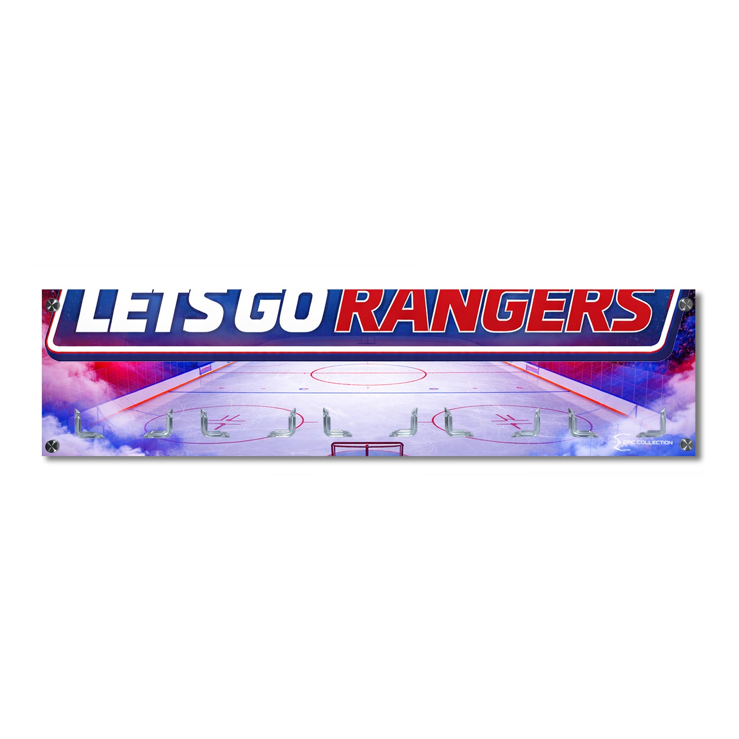 Elite Display - Super Fan, Hockey, Lets Go Rangers