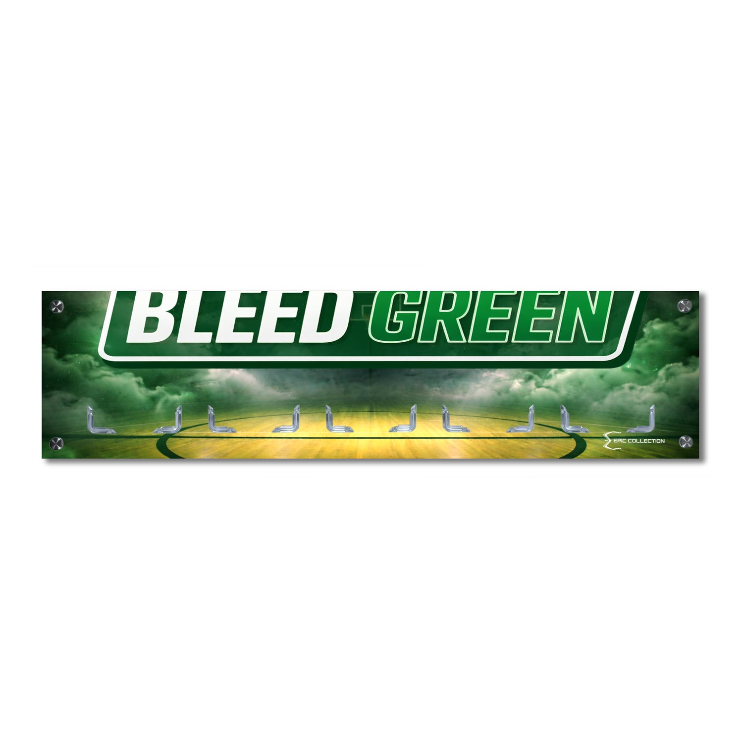 Elite Display - Super Fan, Basketball, Bleed Green